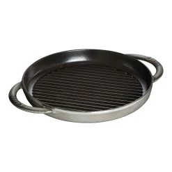 Staub Plancha 26 Cm, Redondo, Gris Grafito, Hierro Fundido