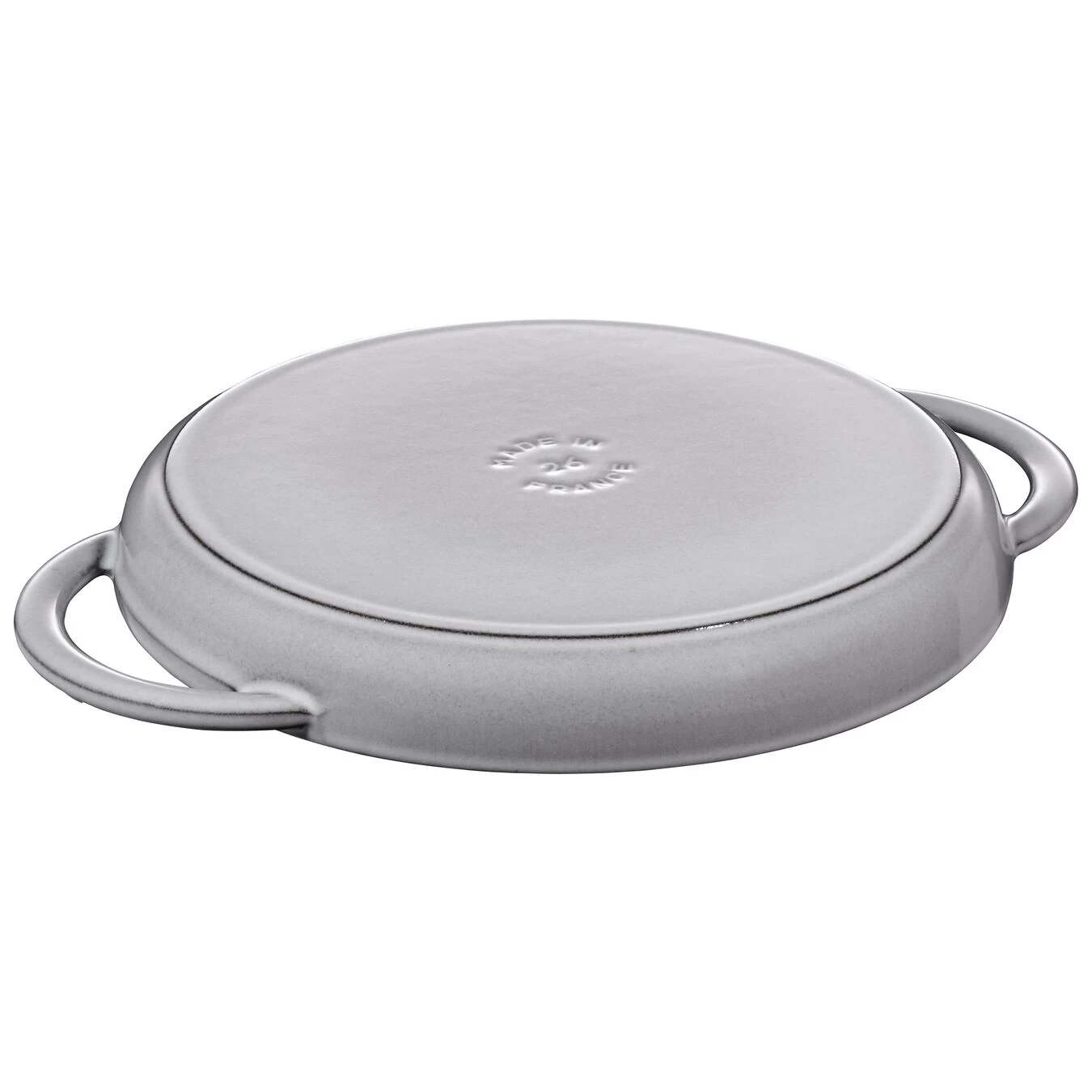 Staub Plancha 26 Cm, Redondo, Gris Grafito, Hierro Fundido 4 Staub Plancha 26 Cm, Redondo, Gris Grafito, Hierro Fundido - Imagen 2