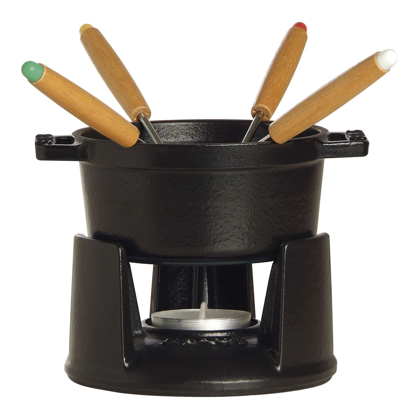 Staub Juego De Fondue 10 Cm, Negro 3 Staub Juego De Fondue 10 Cm, Negro