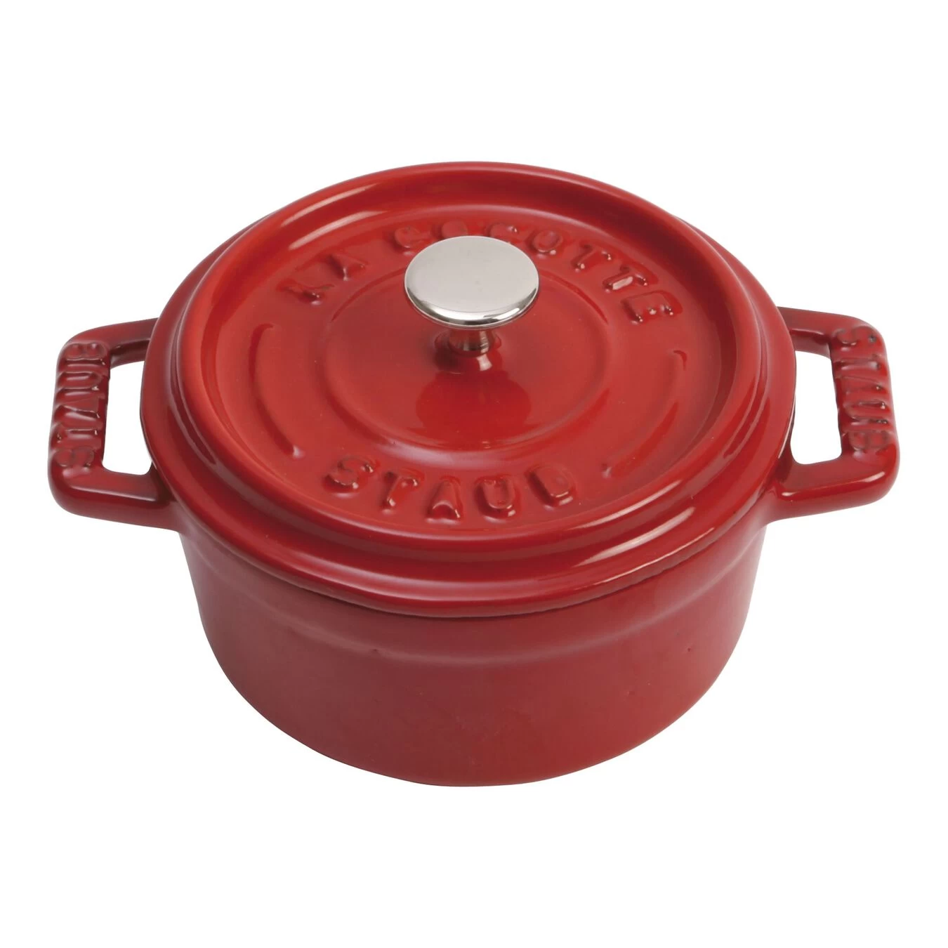 Staub Mini Cocotte 10 Cm, Redondo, Cereza, Hierro Fundido 3 Staub Mini Cocotte 10 Cm, Redondo, Cereza, Hierro Fundido