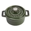 Staub Mini Cocotte 10 Cm, Redondo, Albahaca, Hierro Fundido -Cocina Comercio 40509 804 0 1