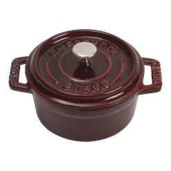 Staub Mini Cocotte 10 Cm, Redondo, Granadina, Hierro Fundido
