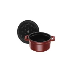Staub Mini Cocotte 10 Cm, Redondo, Granadina, Hierro Fundido 12 Staub Mini Cocotte 10 Cm, Redondo, Granadina, Hierro Fundido -Cocina Comercio 40509 805 0 5