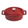 Staub Mini Cocotte 11 Cm, Ovalado, Cereza, Hierro Fundido -Cocina Comercio 40509 807 0 1