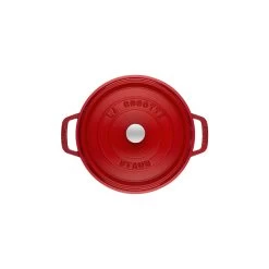 Staub Cocotte 26 Cm, Redondo, Cereza, Hierro Fundido 11 Staub Cocotte 26 Cm, Redondo, Cereza, Hierro Fundido -Cocina Comercio 40509 814 0 2