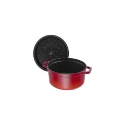 Staub Cocotte 26 Cm, Redondo, Cereza, Hierro Fundido 10 Staub Cocotte 26 Cm, Redondo, Cereza, Hierro Fundido -Cocina Comercio 40509 814 0 5