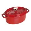 Staub Cocotte 23 Cm, Ovalado, Cereza, Hierro Fundido -Cocina Comercio 40509 830 0 1