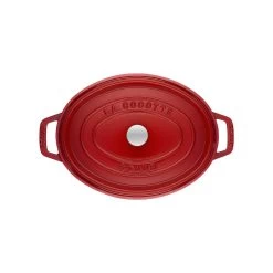 Staub Cocotte 27 Cm, Ovalado, Cereza, Hierro Fundido -Cocina Comercio 40509 830 0 2 1