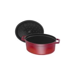 Staub Cocotte 33 Cm, Ovalado, Cereza, Hierro Fundido -Cocina Comercio 40509 830 0 5