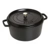 Staub Cocotte 30 Cm, Redondo, Negro, Hierro Fundido -Cocina Comercio 40509 863 0 1