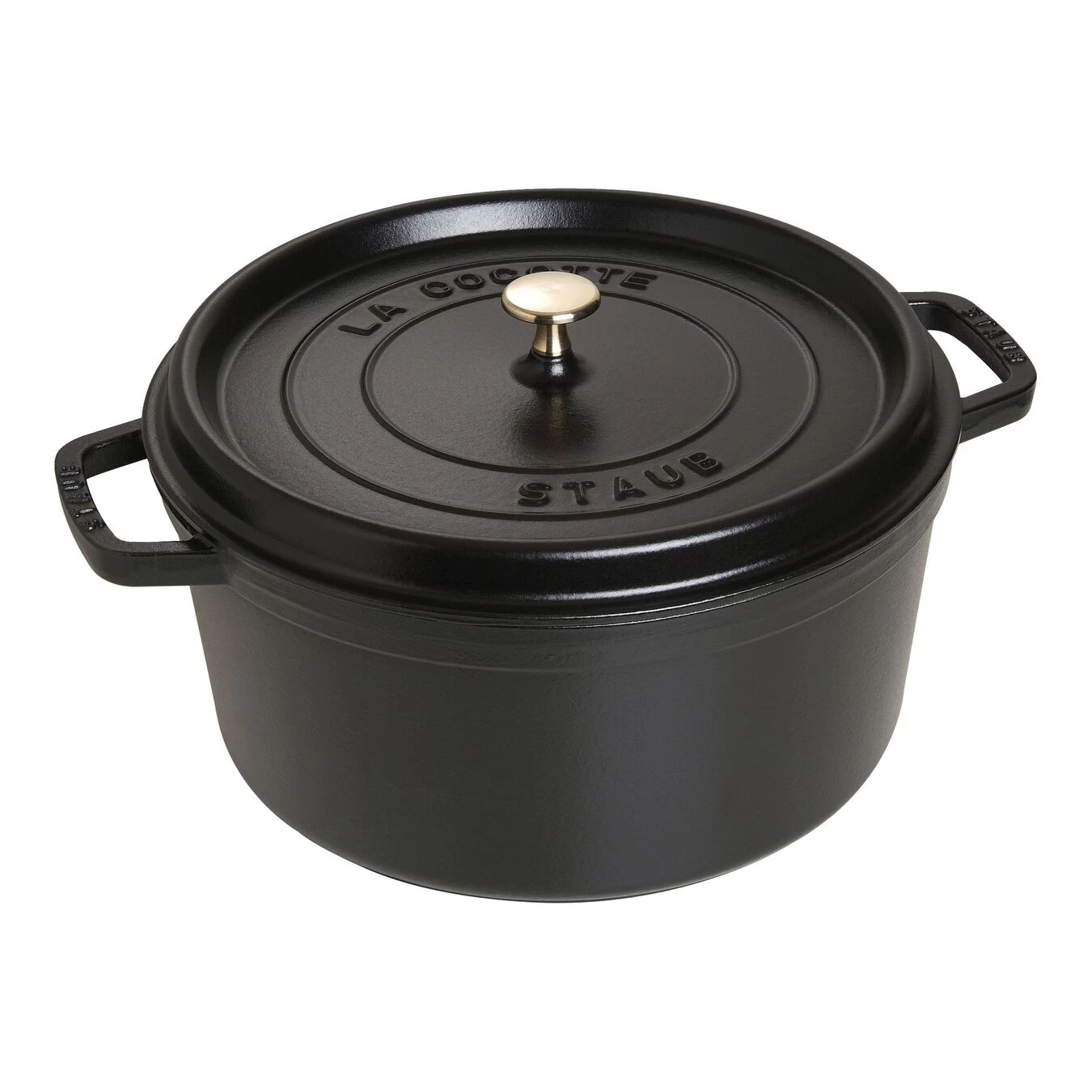 Staub Cocotte 30 Cm, Redondo, Negro, Hierro Fundido 3 Staub Cocotte 30 Cm, Redondo, Negro, Hierro Fundido
