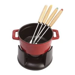 Staub Juego De Fondue 10 Cm, Cereza -Cocina Comercio 40509 900 0 2