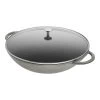 Staub Wok Con Tapa De Cristal 37 Cm, Hierro Fundido, Gris Grafito 1 Staub Wok Con Tapa De Cristal 37 Cm, Hierro Fundido, Gris Grafito -Cocina Comercio 40509336 1