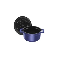 Staub Mini Cocotte 10 Cm, Redondo, Azul Oscuro, Hierro Fundido 10 Staub Mini Cocotte 10 Cm, Redondo, Azul Oscuro, Hierro Fundido -Cocina Comercio 40510 262 0 5