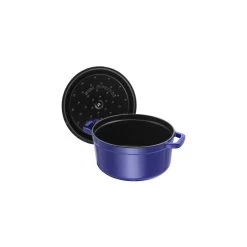 Staub Cocotte 22 Cm, Redondo, Azul Oscuro, Hierro Fundido 9 Staub Cocotte 22 Cm, Redondo, Azul Oscuro, Hierro Fundido -Cocina Comercio 40510 265 0 5