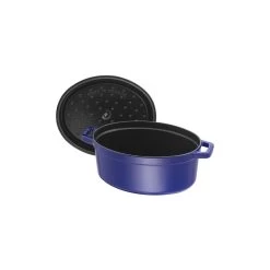 Staub Cocotte 29 Cm, Ovalado, Azul Oscuro, Hierro Fundido -Cocina Comercio 40510 288 0 5