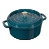 Staub Cocotte 20 Cm, Redondo, Verde Azulado-turquesa, Hierro Fundido -Cocina Comercio 40510 593 0 1
