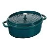 Staub Cocotte 31 Cm, Ovalado, Verde Azulado-turquesa, Hierro Fundido -Cocina Comercio 40510 598 0 1