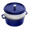 Staub Cocotte Con Vaporera 26 Cm, Redondo, Azul Oscuro, Hierro Fundido 2 Staub Cocotte Con Vaporera 26 Cm, Redondo, Azul Oscuro, Hierro Fundido -Cocina Comercio 40510604