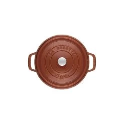 Staub Cocotte 28 Cm, Redondo, Canela, Hierro Fundido -Cocina Comercio 40511 295 0 2