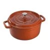 Staub Cocotte 24 Cm, Redondo, Canela, Hierro Fundido -Cocina Comercio 40511 296 0 1