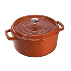 Staub Cocotte 24 Cm, Redondo, Canela, Hierro Fundido