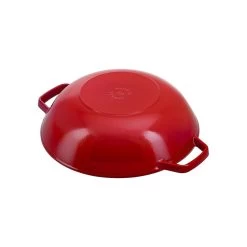 Staub Wok Con Tapa De Cristal 30 Cm, Hierro Fundido, Cereza 7 Staub Wok Con Tapa De Cristal 30 Cm, Hierro Fundido, Cereza -Cocina Comercio 40511 345 0 4
