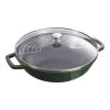 Staub Wok Con Tapa De Cristal 30 Cm, Hierro Fundido, Albahaca -Cocina Comercio 40511 465 0 3