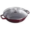 Staub Wok Con Tapa De Cristal 30 Cm, Hierro Fundido, Granadina 1 Staub Wok Con Tapa De Cristal 30 Cm, Hierro Fundido, Granadina -Cocina Comercio 40511 466 0 3