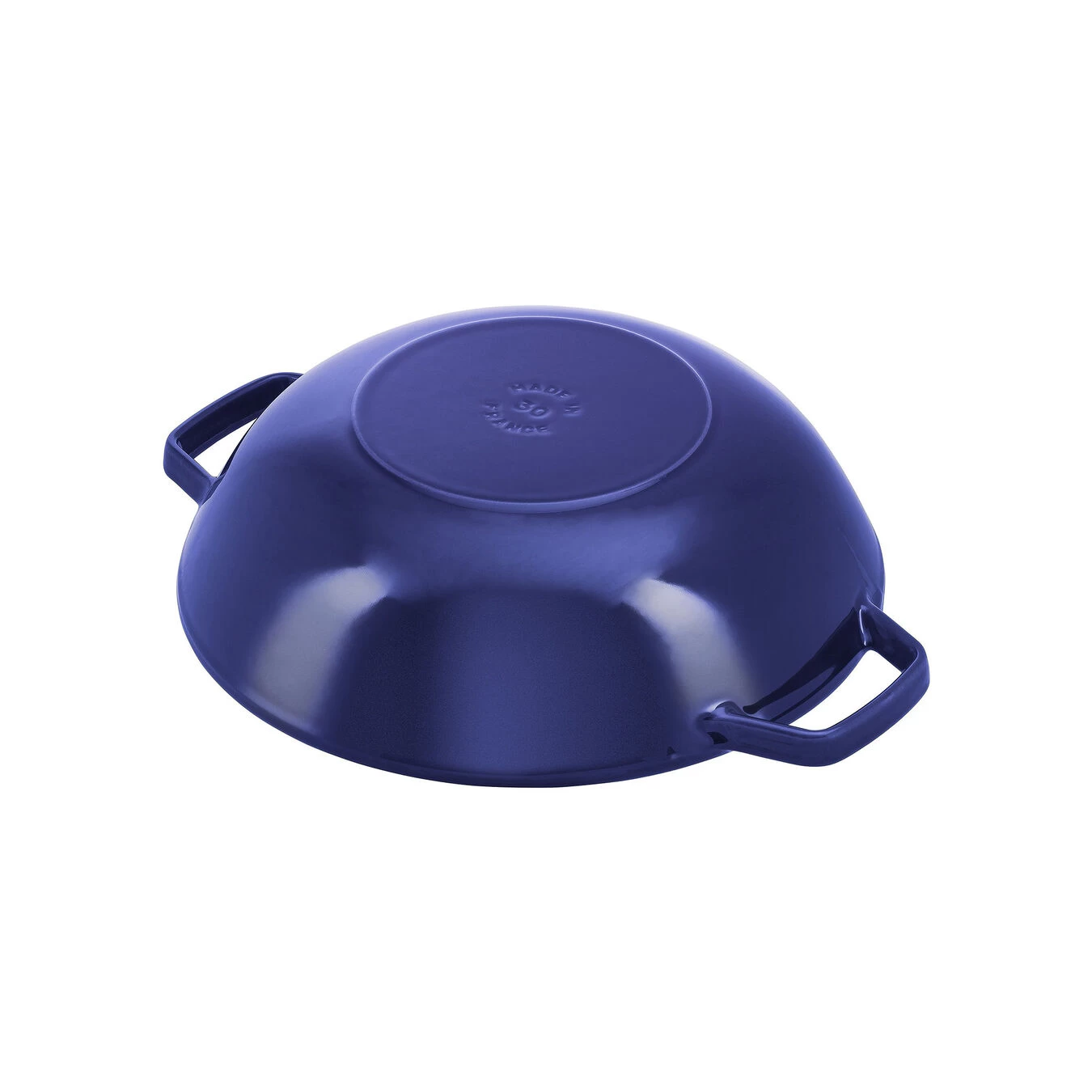 Staub Wok Con Tapa De Cristal 30 Cm, Hierro Fundido, Azul Oscuro 5 Staub Wok Con Tapa De Cristal 30 Cm, Hierro Fundido, Azul Oscuro - Imagen 3