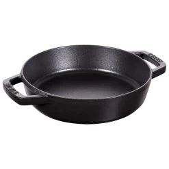 Staub Sartén Con 2 Asas 20 Cm, Hierro Fundido, Negro