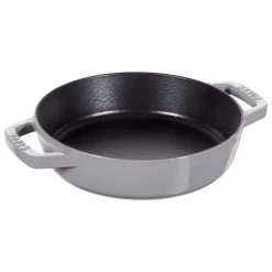 Staub Sartén Con 2 Asas 20 Cm, Hierro Fundido, Gris Grafito