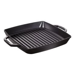 Staub Grill 28 X 28 Cm, Hierro Fundido, Negro