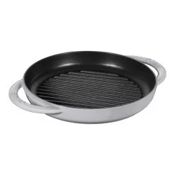 Staub Plancha 23 Cm, Redondo, Gris Grafito, Hierro Fundido