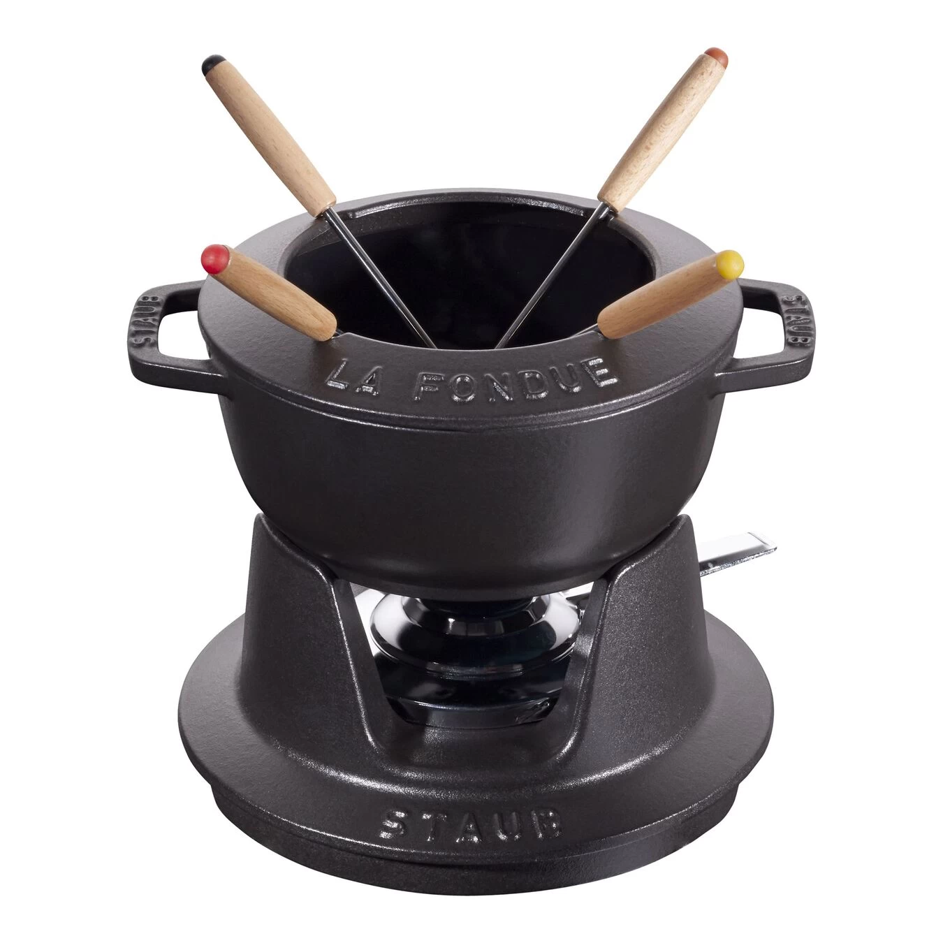 Staub Juego De Fondue 16 Cm, Negro 3 Staub Juego De Fondue 16 Cm, Negro