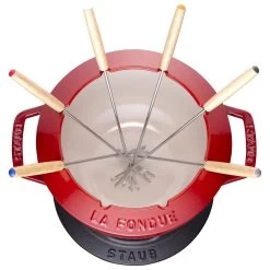 Staub Juego De Fondue 18 Cm, Cereza -Cocina Comercio 40511 974 0 2