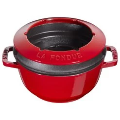 Staub Juego De Fondue 18 Cm, Cereza -Cocina Comercio 40511 974 0 4