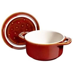 Staub Mini Cocotte 10 Cm, Redondo, Cobre Antiguo, Cerámica -Cocina Comercio 40511 999 0 1