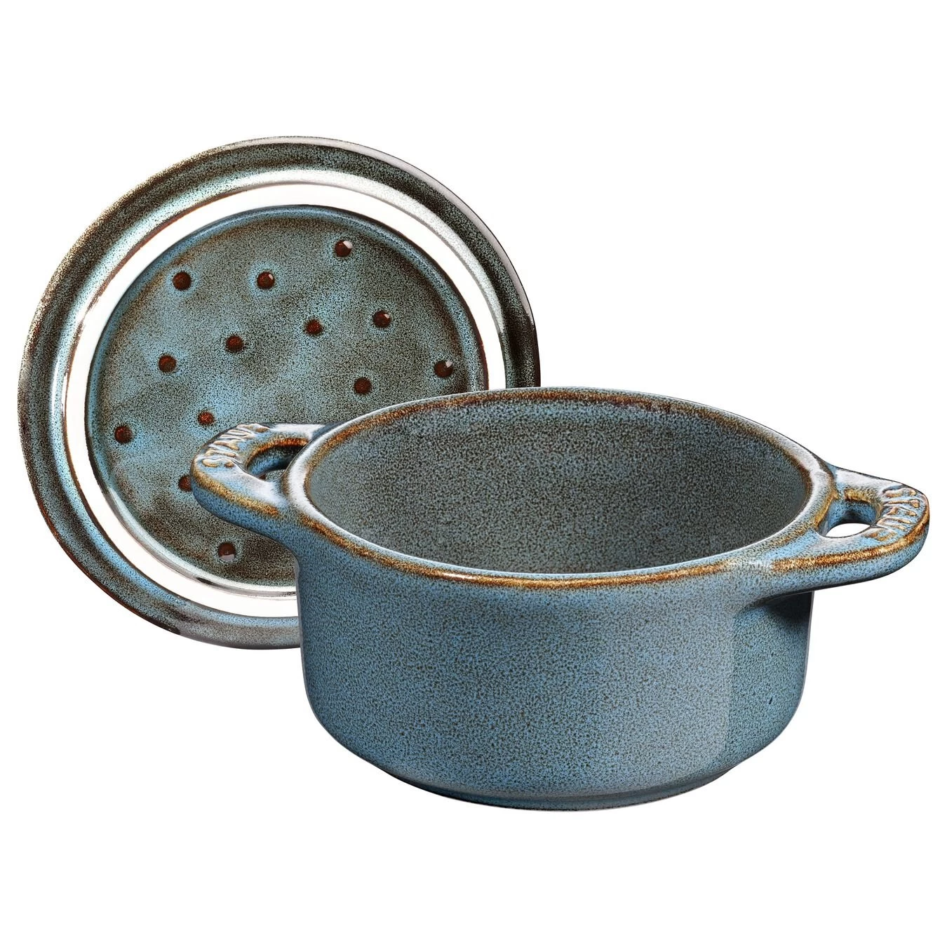 Staub Mini Cocotte 10 Cm, Redondo, Turquesa Antiguo, Cerámica 4 Staub Mini Cocotte 10 Cm, Redondo, Turquesa Antiguo, Cerámica - Imagen 2