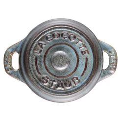 Staub Mini Cocotte 10 Cm, Redondo, Turquesa Antiguo, Cerámica 10 Staub Mini Cocotte 10 Cm, Redondo, Turquesa Antiguo, Cerámica -Cocina Comercio 40512 000 0 6