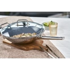 Zwilling Wok 32 Cm, 18/10 Acero Inoxidable, Plata -Cocina Comercio 424415574