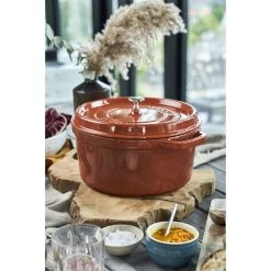 Staub Cocotte 26 Cm, Redondo, Canela, Hierro Fundido 13 Staub Cocotte 26 Cm, Redondo, Canela, Hierro Fundido -Cocina Comercio 424418894