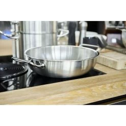 Zwilling Wok 30 Cm, 18/10 Acero Inoxidable, Plata -Cocina Comercio 424420432