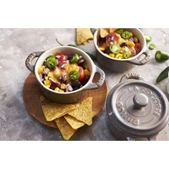 Staub Set De Cocotte 4-pzs, Redondo, Gris Antiguo, Cerámica -Cocina Comercio 424421859