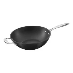 Zwilling Wok 30 Cm, Aluminio, Negro