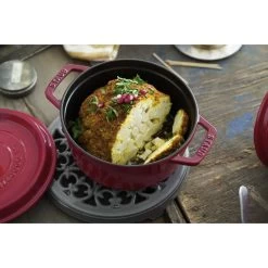 Staub Cocotte 20 Cm, Redondo, Cereza, Hierro Fundido -Cocina Comercio 750032473