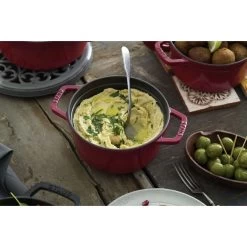Staub Cocotte 20 Cm, Redondo, Cereza, Hierro Fundido -Cocina Comercio 750036231