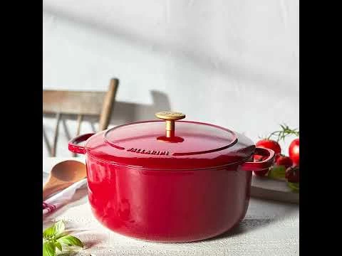 Ballarini Cocotte 26 Cm, Redondo, Rojo, Hierro Fundido 4 Ballarini Cocotte 26 Cm, Redondo, Rojo, Hierro Fundido - Imagen 2