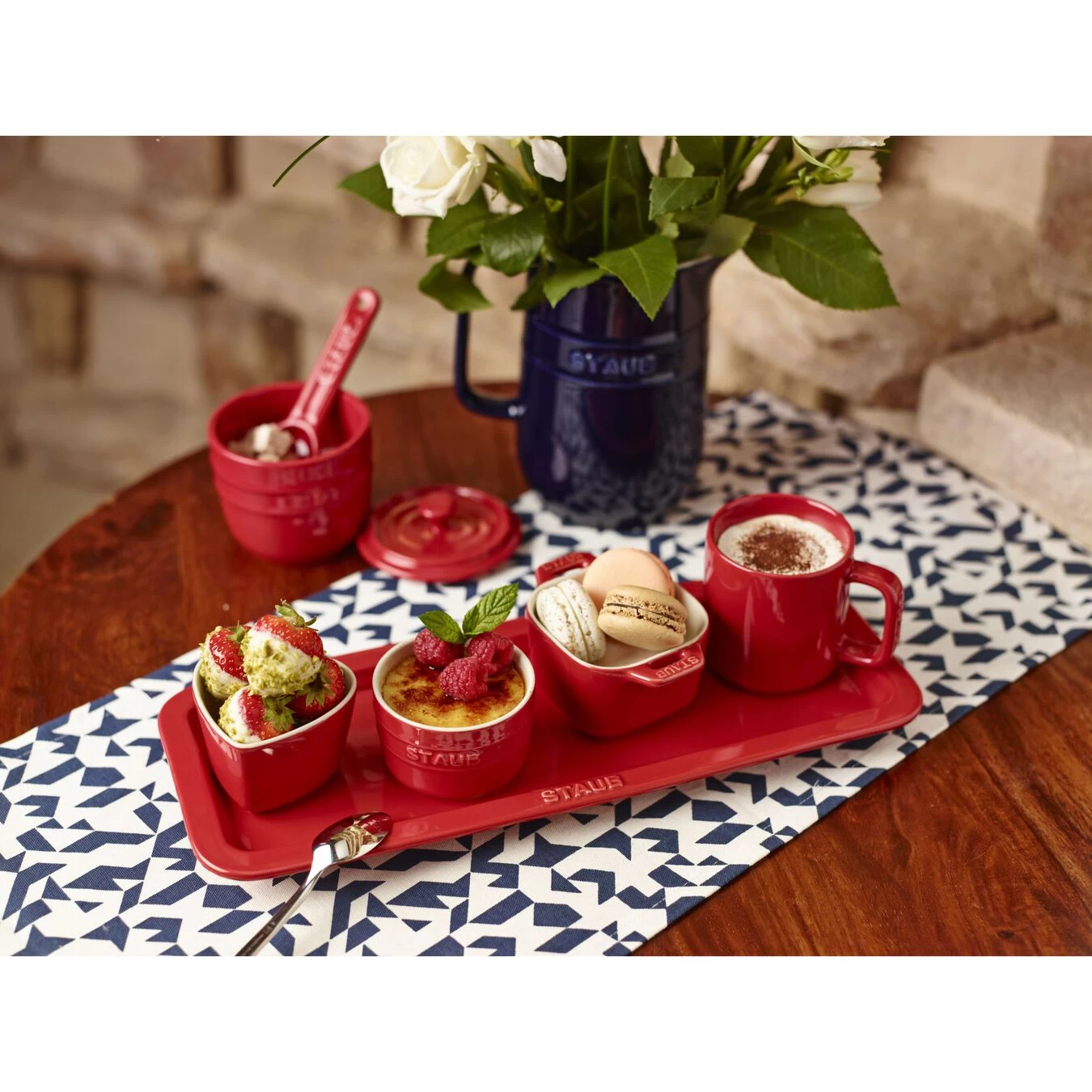 Staub Juego De Tazas 2-pzs, Cereza 4 Staub Juego De Tazas 2-pzs, Cereza - Imagen 2