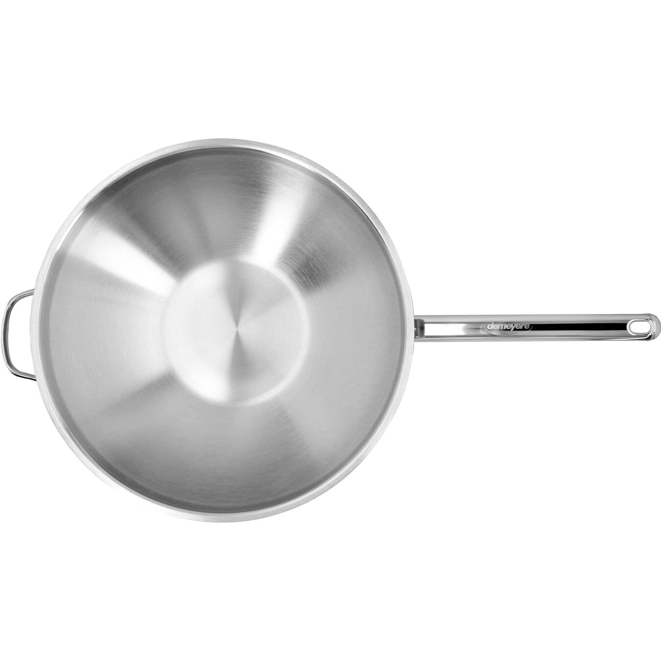 Demeyere Wok Fondo Plano 36 Cm, 18/10 Acero Inoxidable, Plata 5 Demeyere Wok Fondo Plano 36 Cm, 18/10 Acero Inoxidable, Plata - Imagen 3